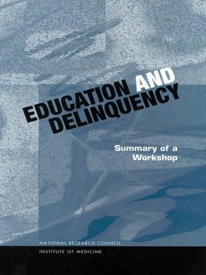 cover image of Education and Delinquency